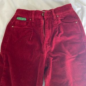 Empyre red corduroy pants